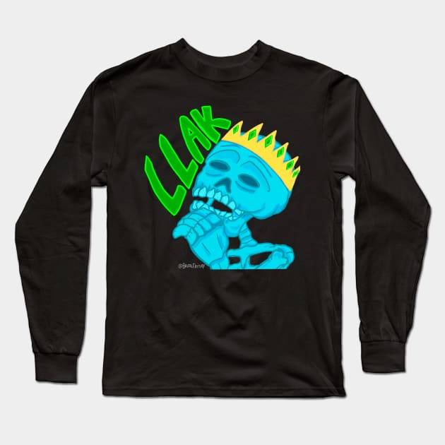 Laughing Like A King Long Sleeve T-Shirt by Brutal Fattery